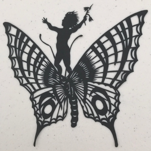 🔥ON SALE🔥Butterfly Boy & Girl 🔥SET💖Handmade PaperCut Silhouette 🔥 - Picture 2 of 5